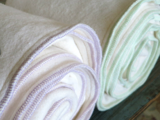 Lavender Hemp Cotton Fleece Baby Blanket